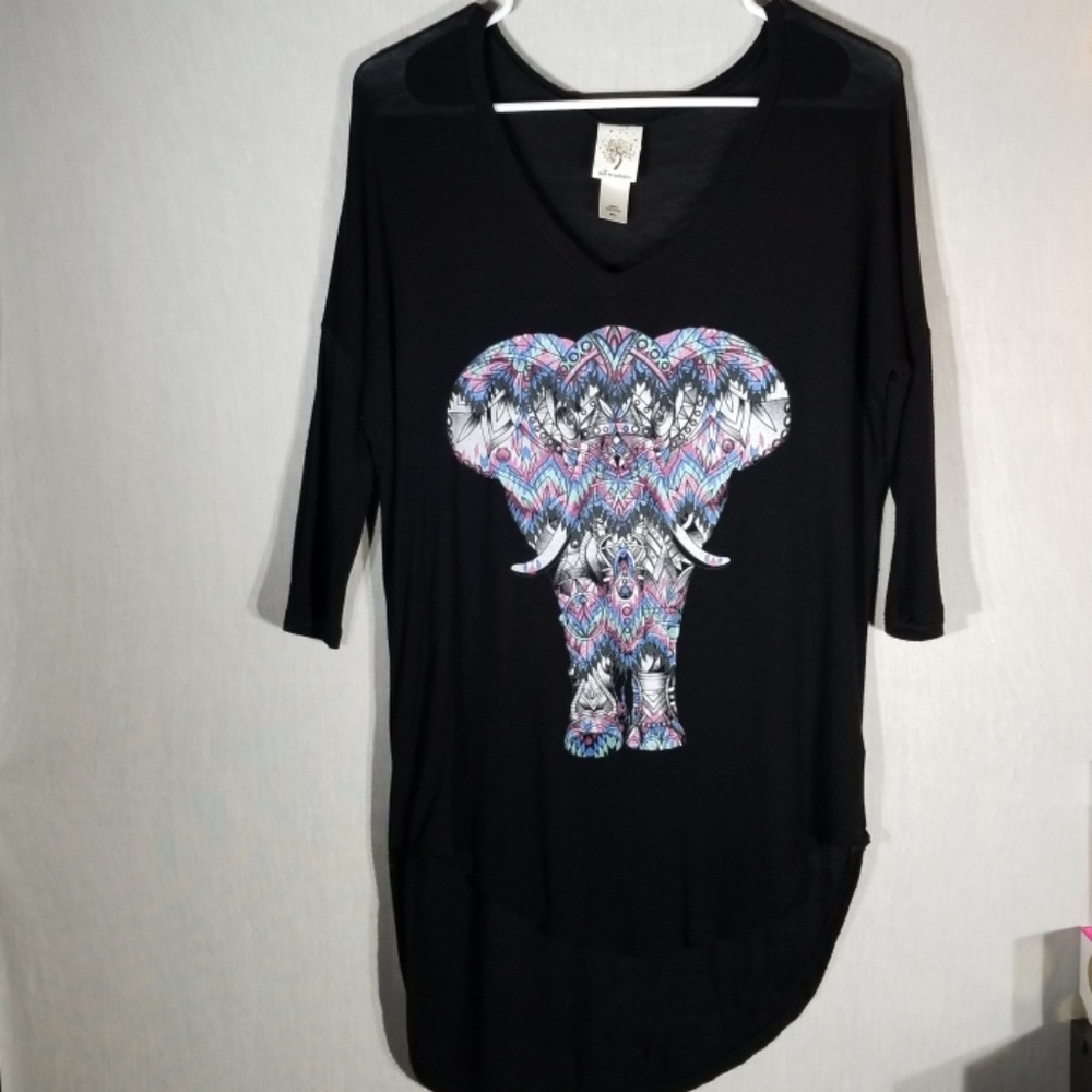 Boho Elephant Tunic B56